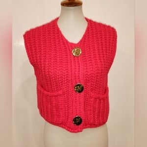 RETRO RED SWEATER VEST